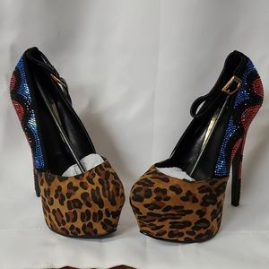 Scene claret shoes size 6